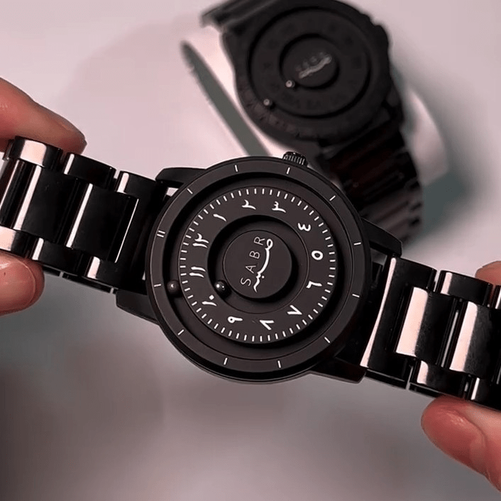 🔥Black Friday 50% OFF🔥 – SABR Arabic Numeral Magnetic Ball Watch | No-Hands Design, Futuristic Men’s Quartz