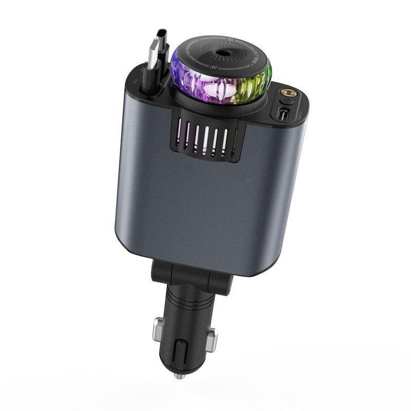 🔥Crazy Summer Deal🔥– D1 5-in-1 Car Charger with Starry Sky, Aromatherapy & PD30 Fast Charge
