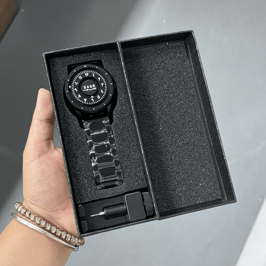 Black Friday 50% OFF – SABR Arabic Numeral Magnetic Ball Watch | No-Hands Design, Futuristic Men’s Quartz
