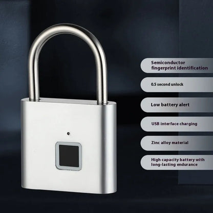 Smart Fingerprint Padlock - Waterproof Anti-Theft Electronic Lock with Password & NFC for Doors, Gates, and Cabinets