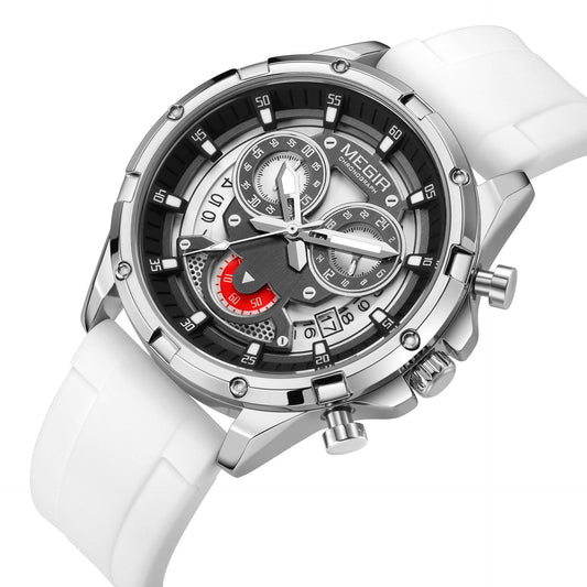 MEGIR Multi-Function Silicone Quartz Watch – Waterproof, Luminous, Date & Chronograph | New Men’s Style