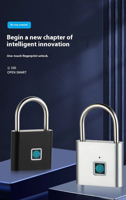 Smart Fingerprint Padlock - Waterproof Anti-Theft Electronic Lock with Password & NFC for Doors, Gates, and Cabinets