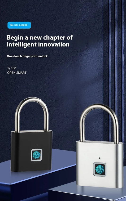 Smart Fingerprint Padlock - Waterproof Anti-Theft Electronic Lock with Password & NFC for Doors, Gates, and Cabinets